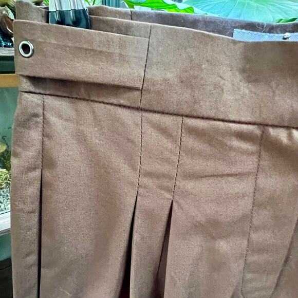 MONTS Dark Brown Wide Leg, High Rise Pants Size S - Picture 8 of 9
